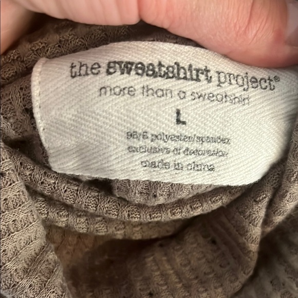 The Sweatshirt Project Knit Sweater with Button Detail - Picture 5 of 6